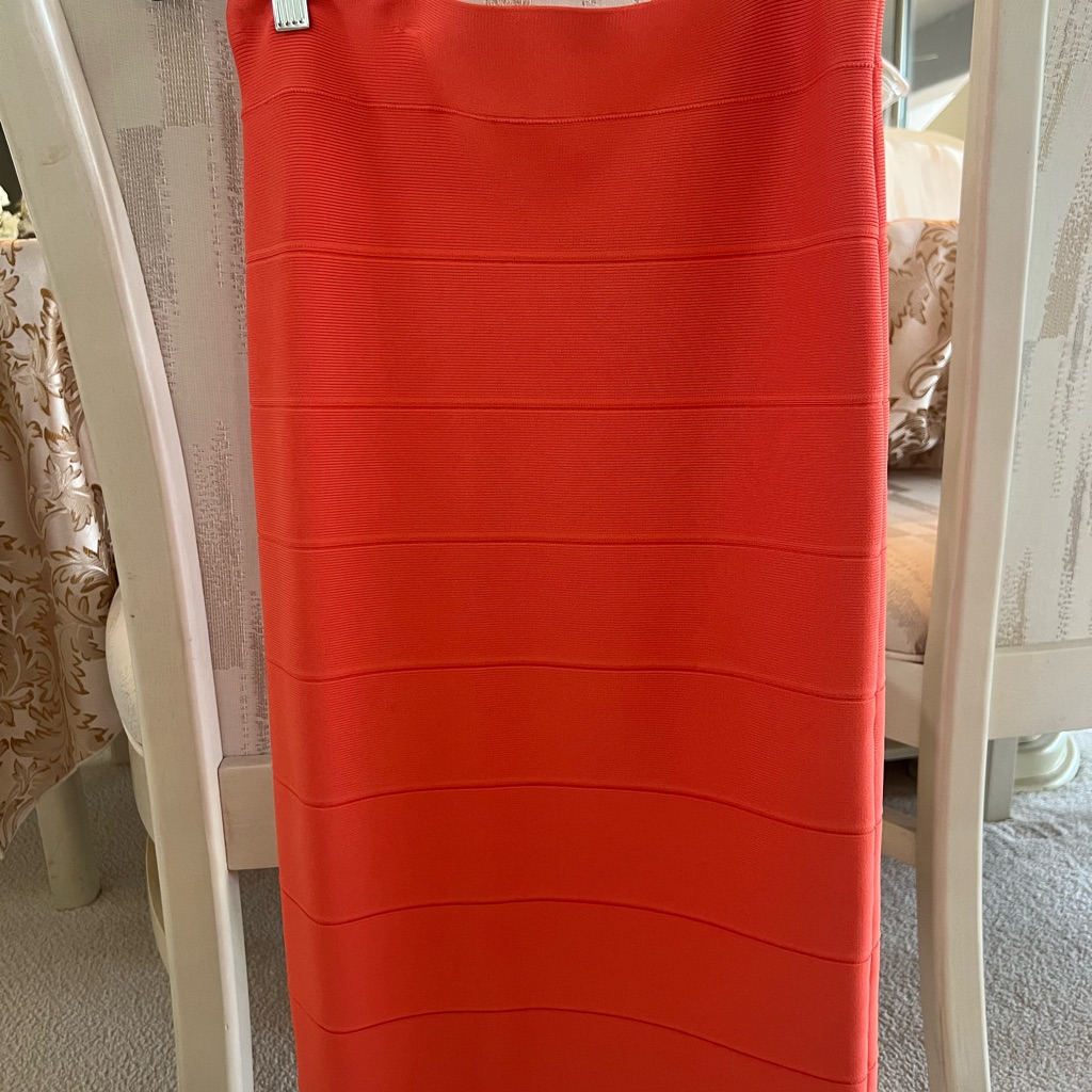 Elegant Orange Women's Skirt